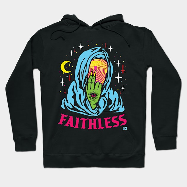 Esoteric Satanic Faithless Third Eye Hoodie by pa2rok